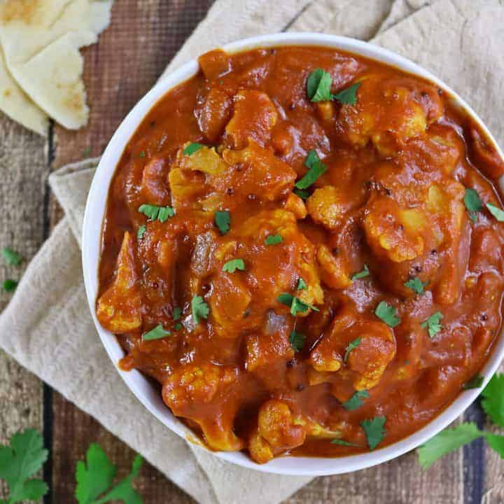 Quick Easy Cauliflower Curry