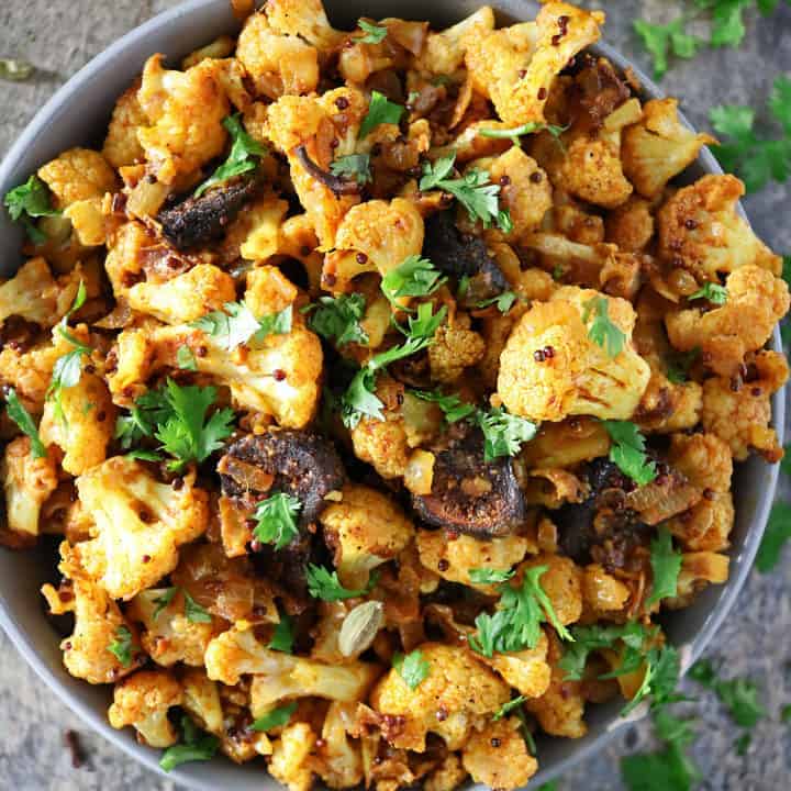 Spicy Cauliflower with Figs