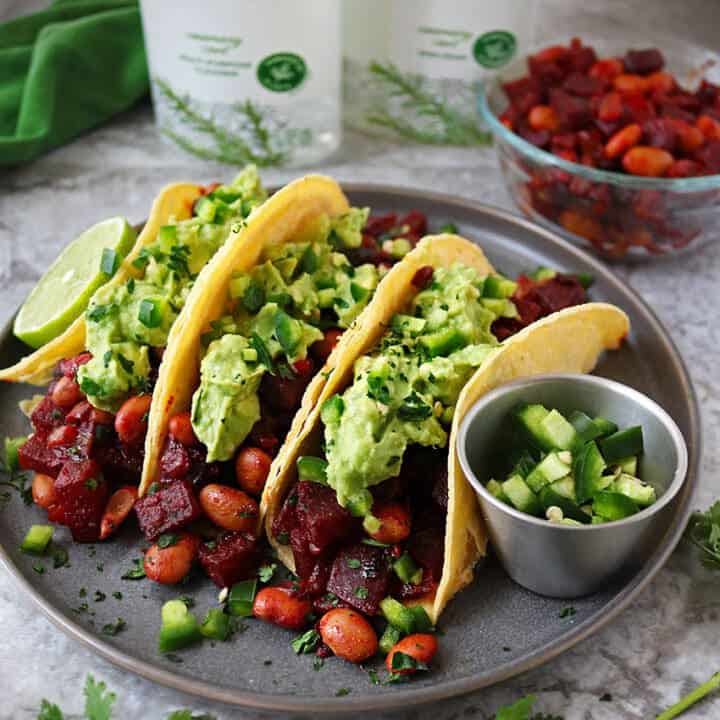 HeartBeet Bean Tacos