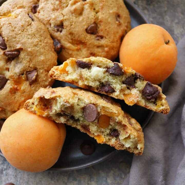 Chocolate Chip Muffin Tops with Apricots Recipe