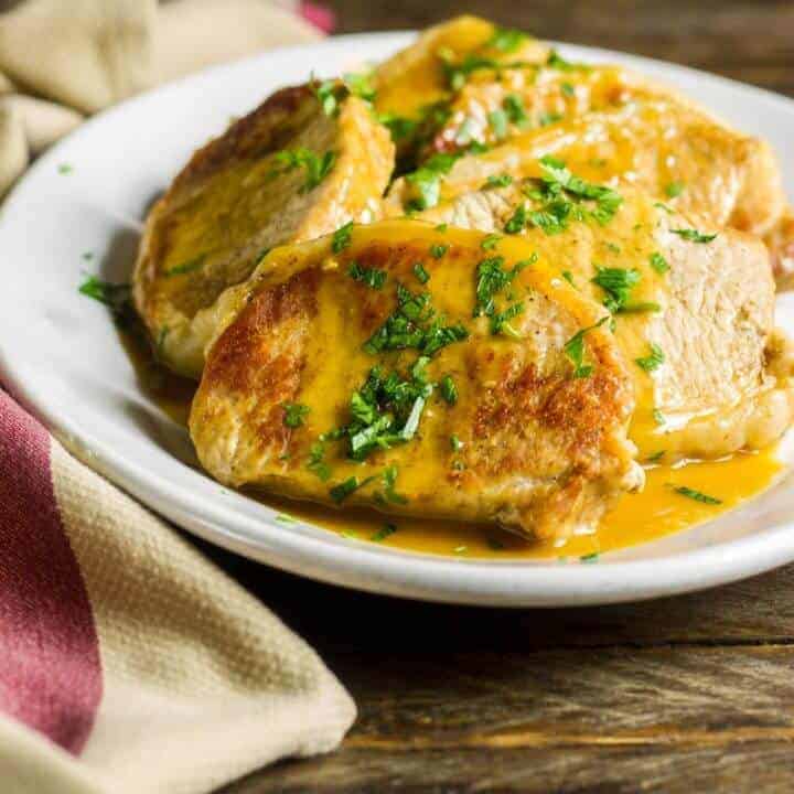 Instant Pot Pork Chops with a Dijon Butter Sauce Instant Pot Pork Chops with a Dijon Butter Sauce