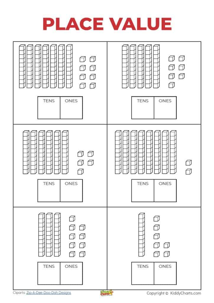 place value free printable