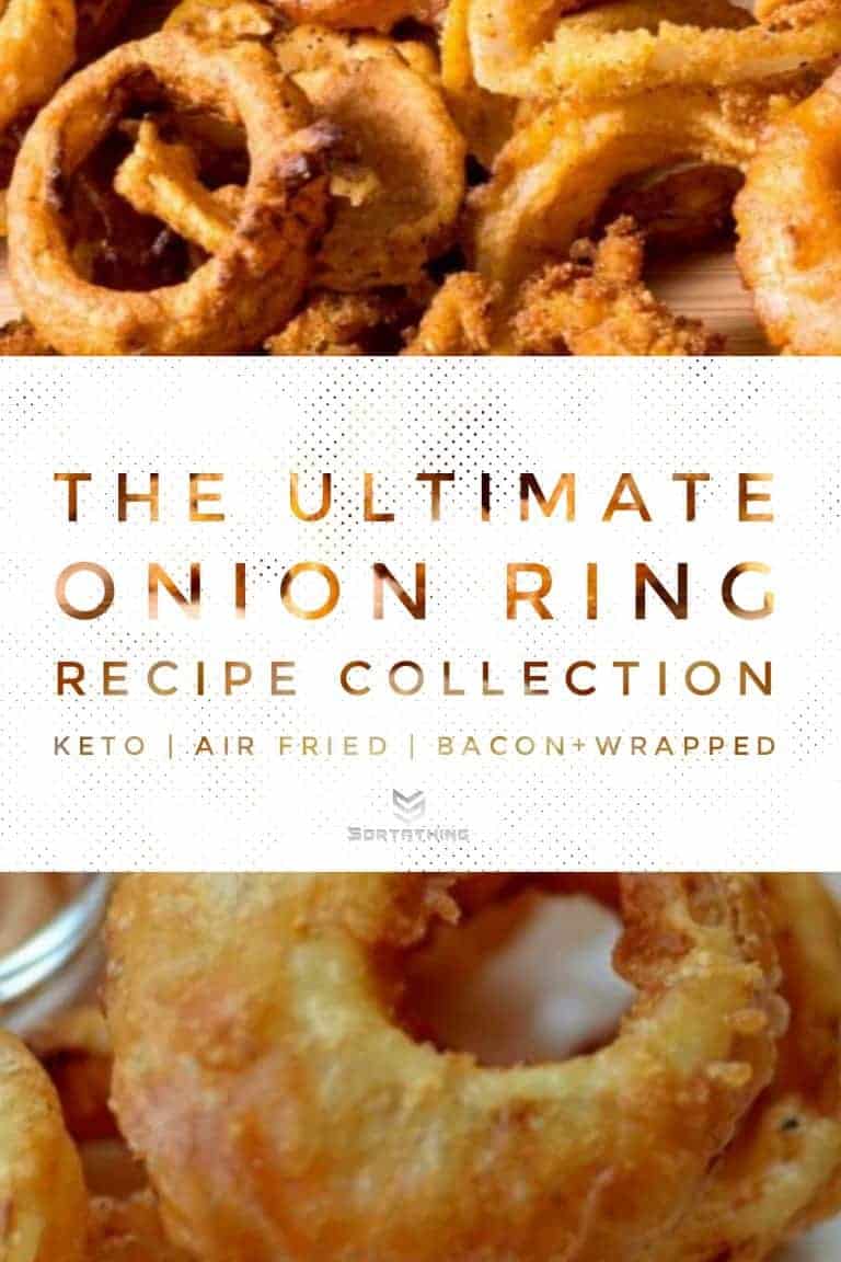 Low Carb Air Fried Onion Rings & Beer-Battered Onion Rings Low Carb Air Fried Onion Rings & Beer-Battered Onion Rings