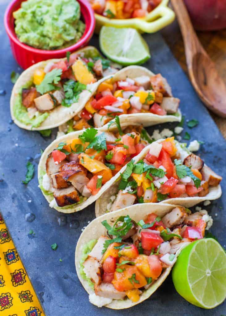 Grilled Peach & Pork Tacos (video) Tatyanas Everyday Food