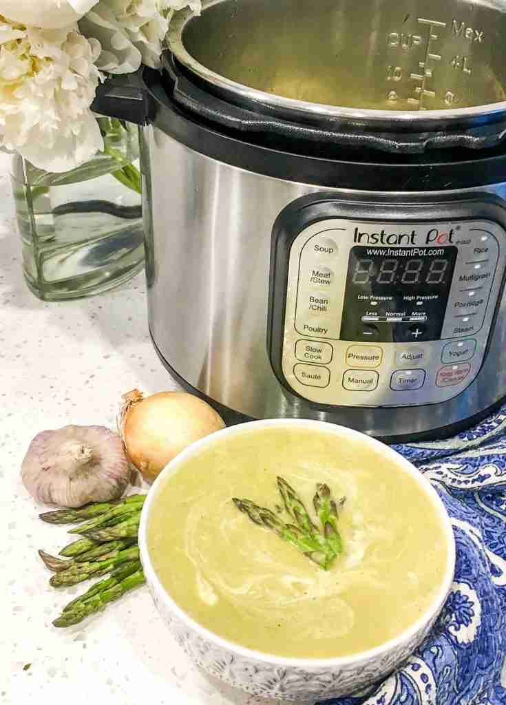 Keto Instant Pot Creamy Asparagus Soup