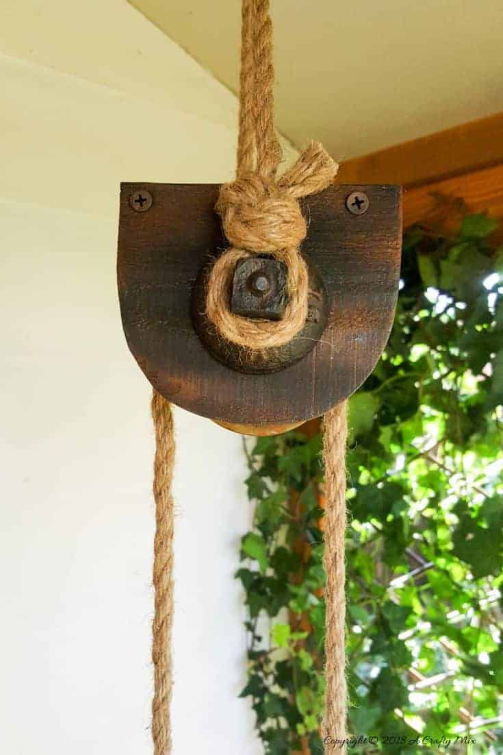 old rope pulleys