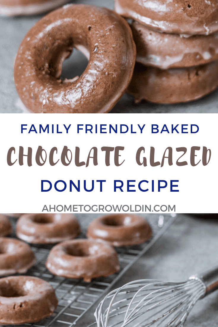 baked chocolate glazed donuts