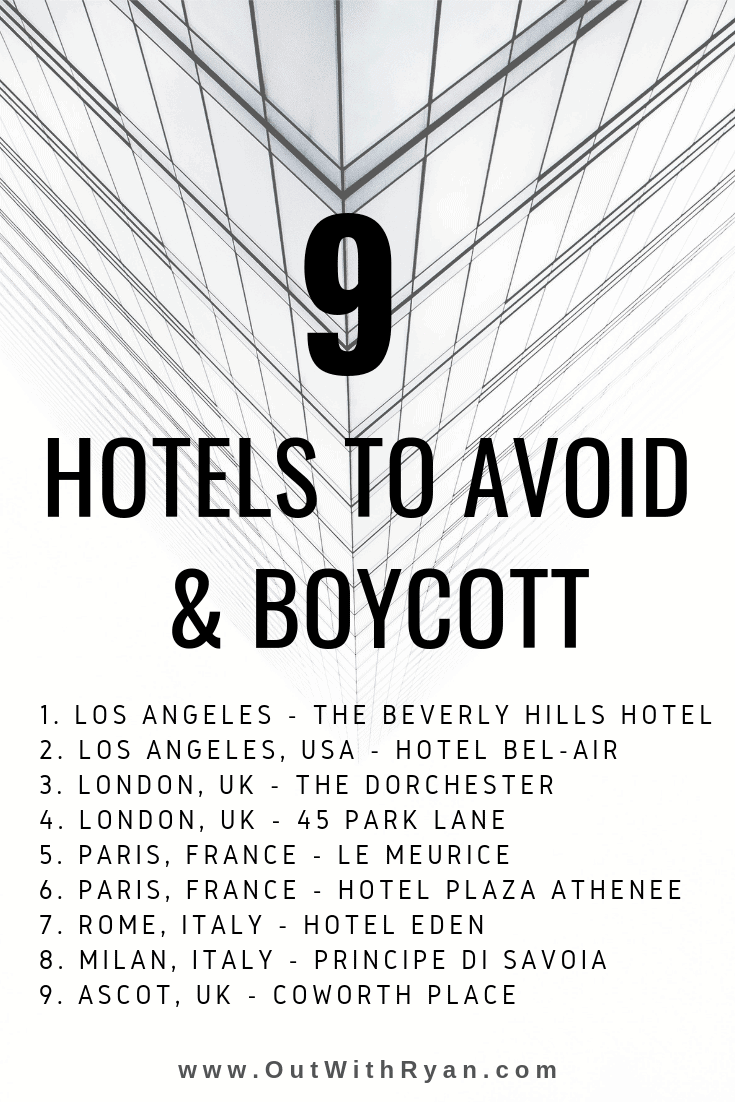 Anti LGBT Hotels to Avoid - George Clooney Boycott