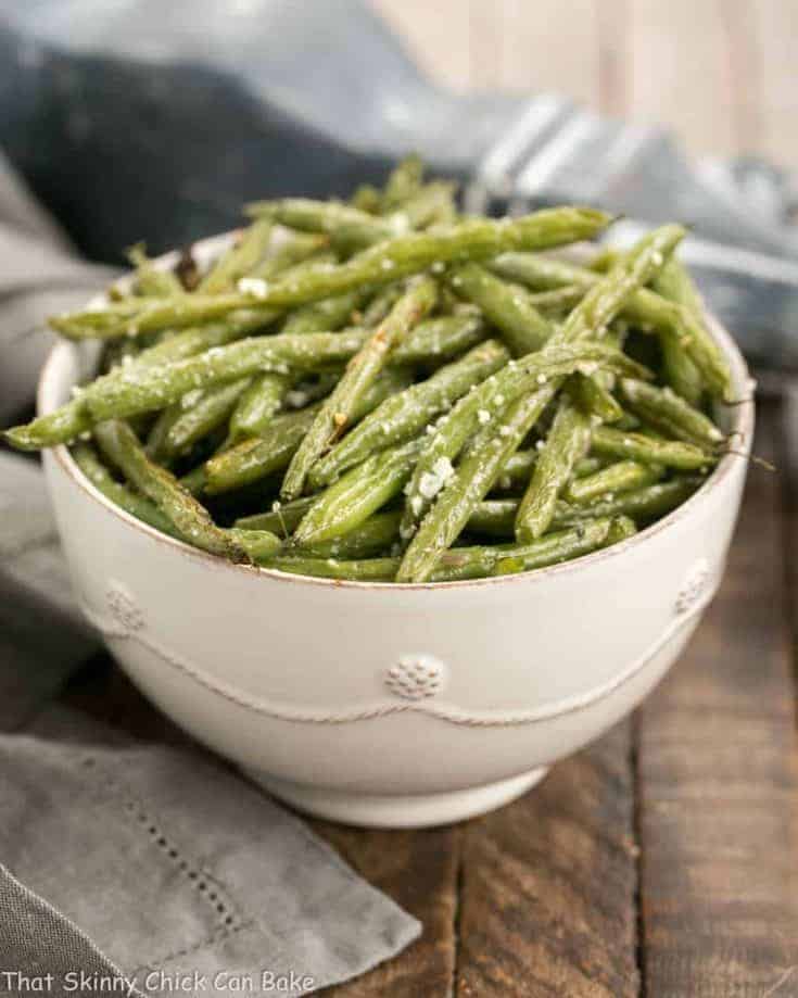 Garlic Parmesan Roasted Green Beans