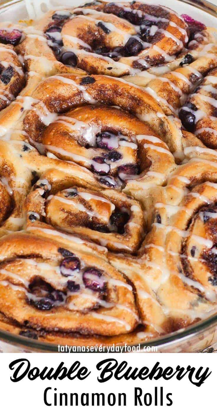 Double Blueberry Cinnamon Rolls video recipe