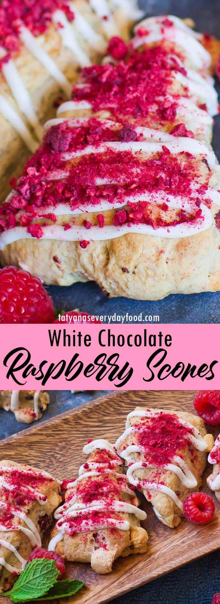 White Chocolate Raspberry Scones video recipe