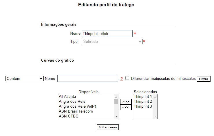 Part 1 of the profile form in distribution