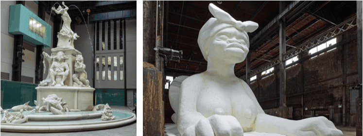 Kara Walker sculptures. protest art.