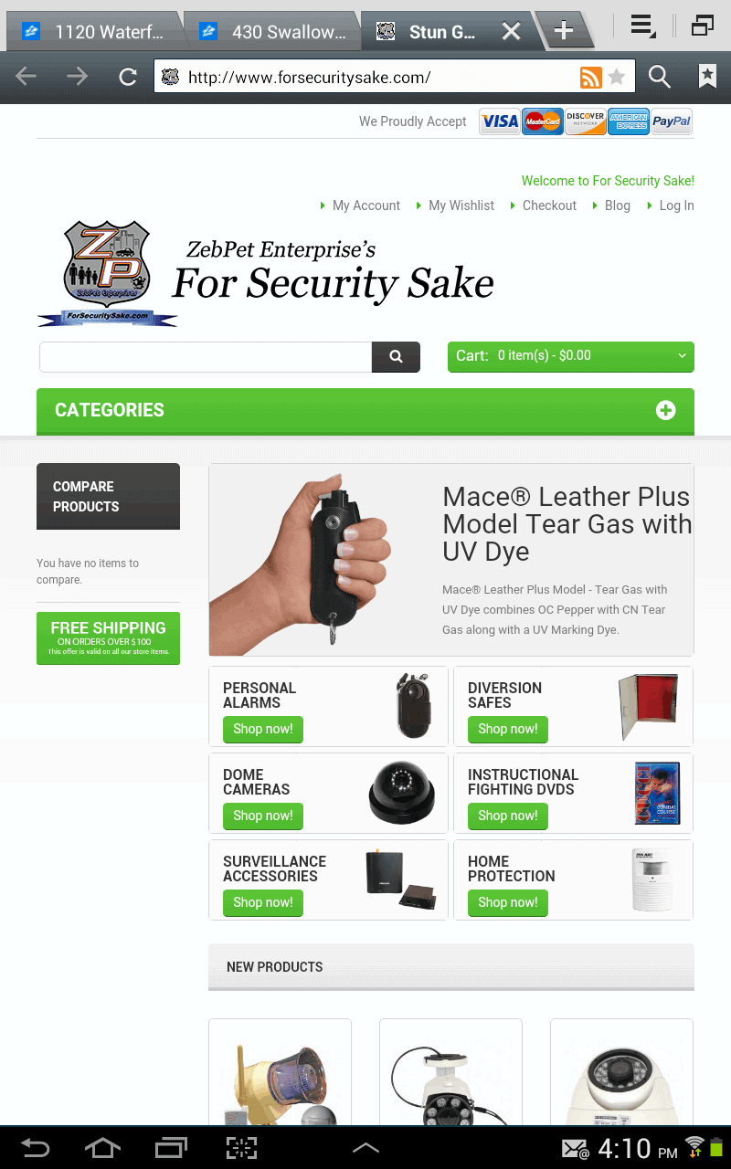 Old Site ForSecuritySake Mobile Screens