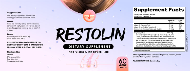 Restolin Supplement Facts