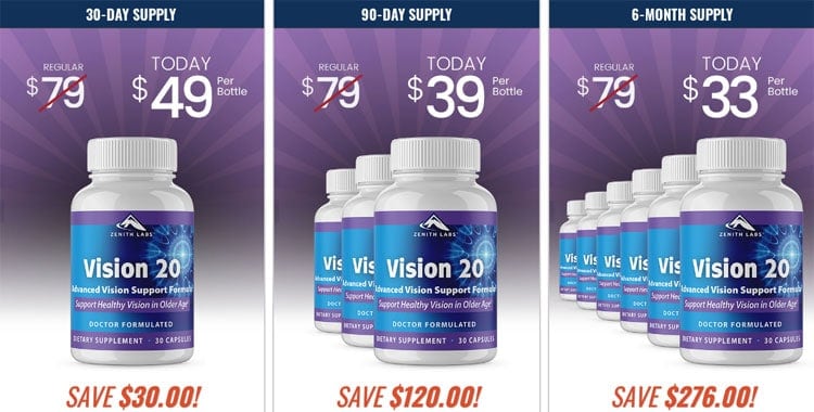 Vision 20 Price