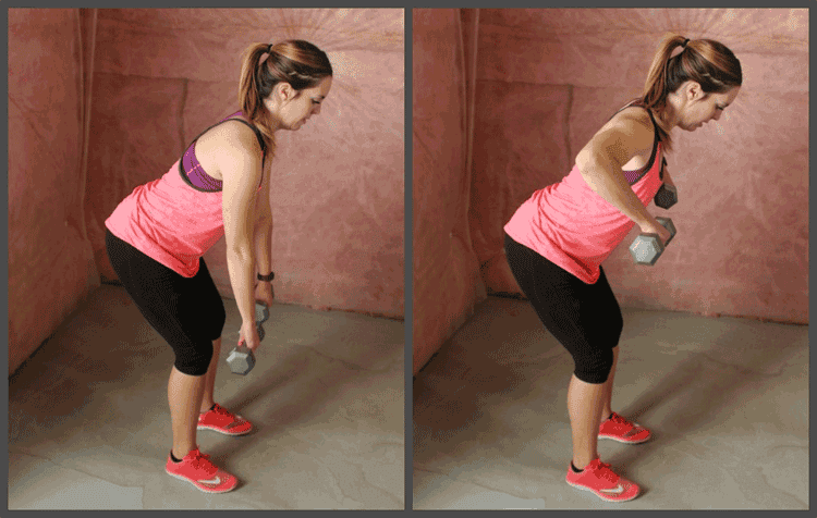 Bent-over Dumbbell Rows