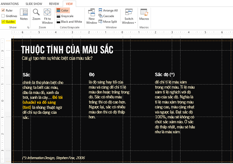 Guides - Công cụ hỗ trợ tạo bố cục slide thuyết trình