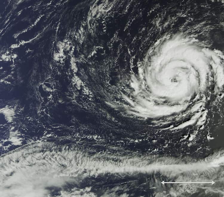 Hurricane Ophelia on October 11, 2017. Image: European Space Agency.