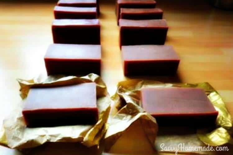 yummy homemade chocolate soap