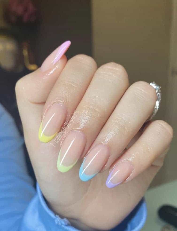 Summer Rainbow Nails