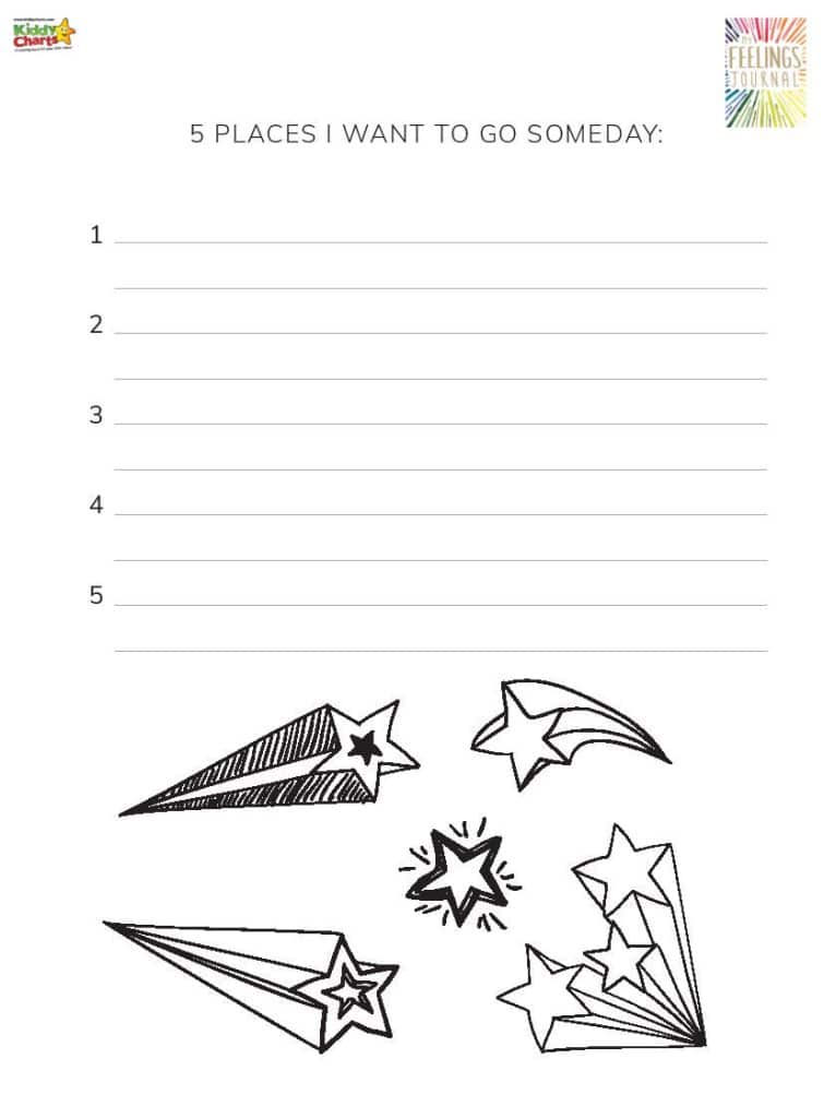 Encouraging your kids dreams activity sheet