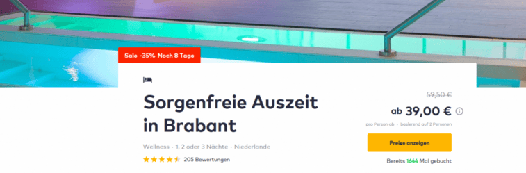 Screenshot Deal - 3 Tage Wellnessurlaub All inclusive Screenshot Deal - 3 Tage Wellnessurlaub All inclusive