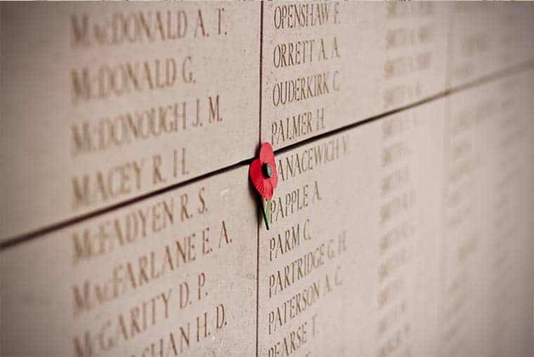 Menin Gate war memorial- how many names are on the Menin Gate