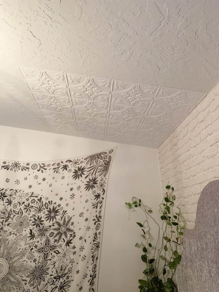How To Install Ceiling Tiles Crafty Little Gnome Faux Tin Panels