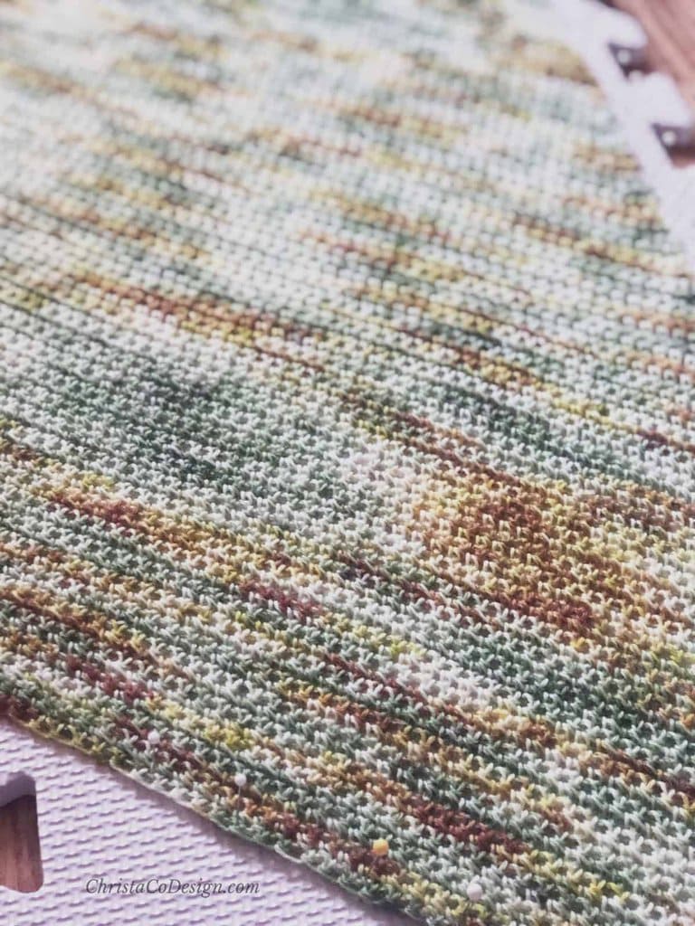 Picture of crochet stitches up close
