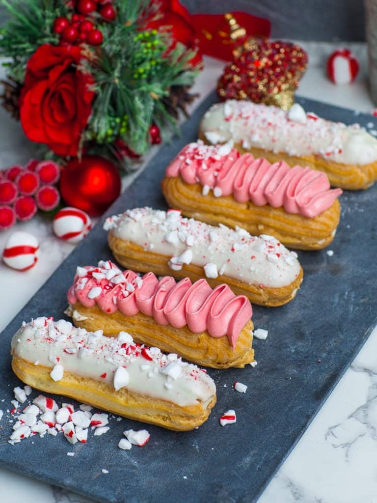 Peppermint Eclairs Recipe (video) Tatyanas Everyday Food