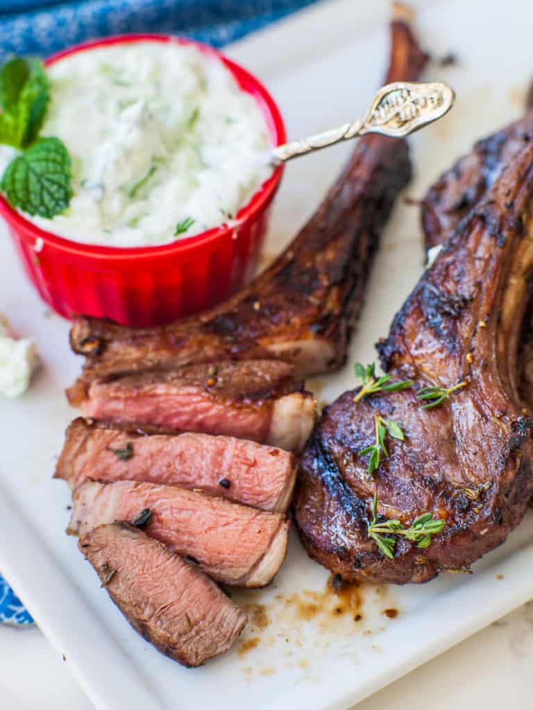 Garlic & Herb Grilled Lamb Chops (video) Tatyanas Everyday Food