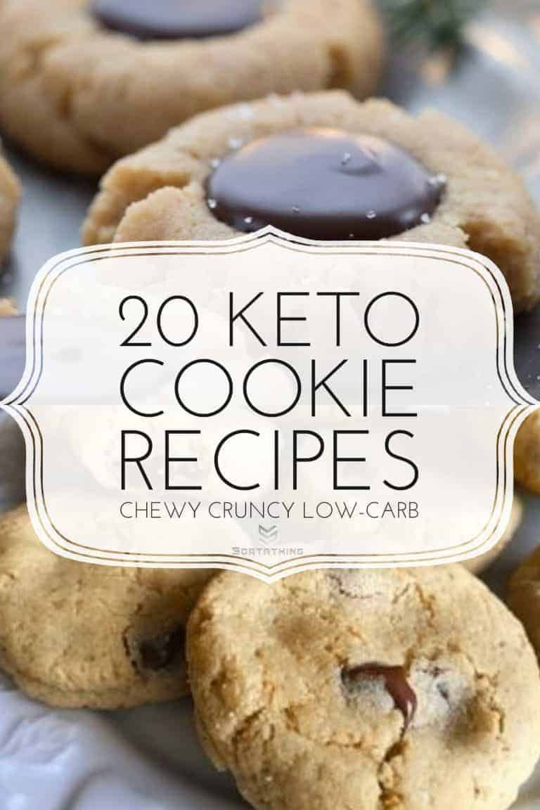 20 Keto Cookie Recipes - Chewy Crunchy Low Carb - Sortathing Food & Health Peanut Blossom & The Best Keto Chocolate Chip Cookies