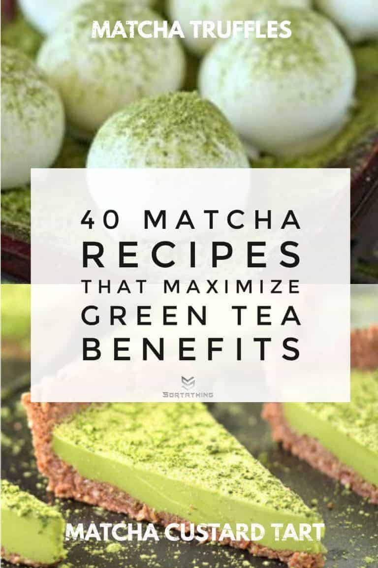40 Powerful Matcha Recipes that Maximize Green Tea Benefits - Sortathing Food & Health Matcha Green Tea Truffles & Matcha Custard Tart