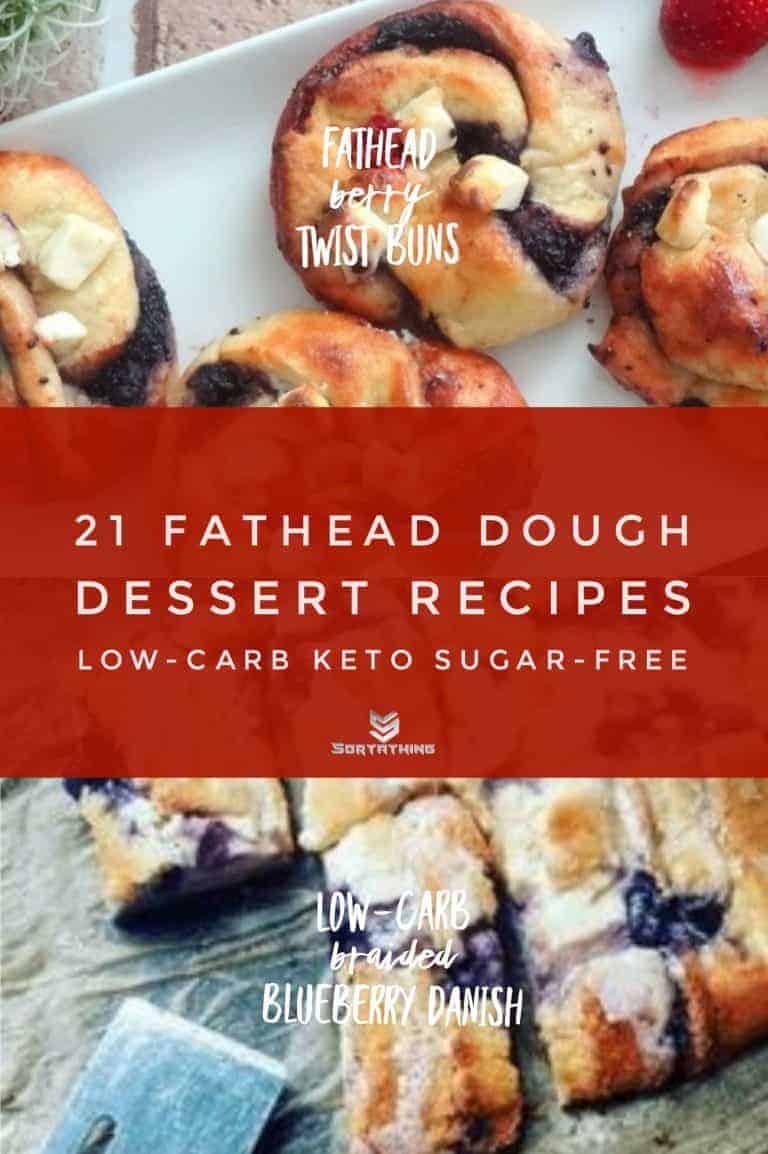 21 Amazing Fathead Dough Dessert Recipes | Low-Carb, Keto, Sugar-Free - Sortathing Food & Health Fathead Berry Twist Buns & Low-Carb Braided Blueberry Danish