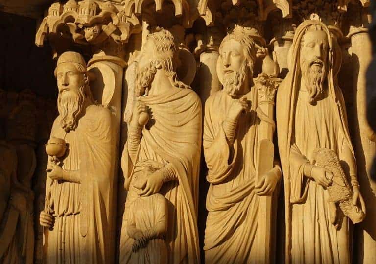 Chartres - beelden noordportaal