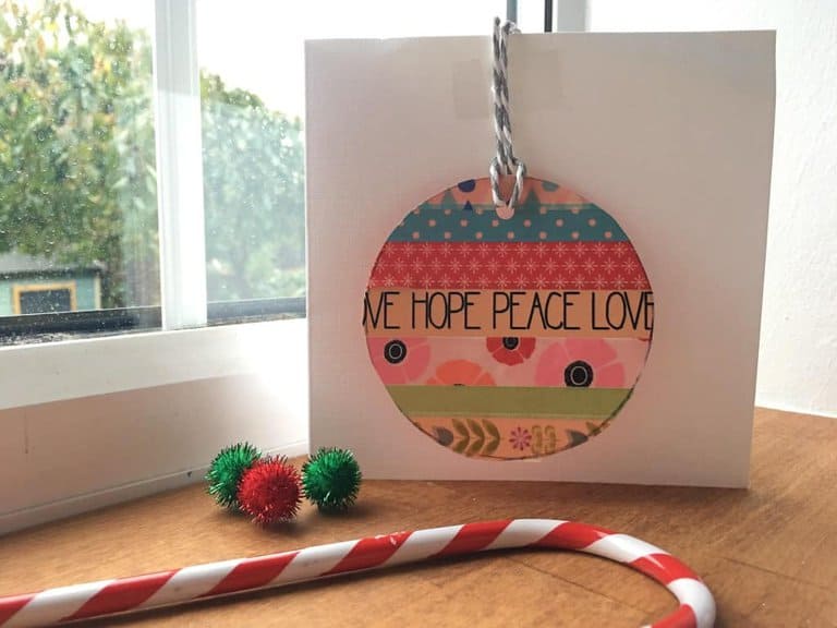 washi tape card