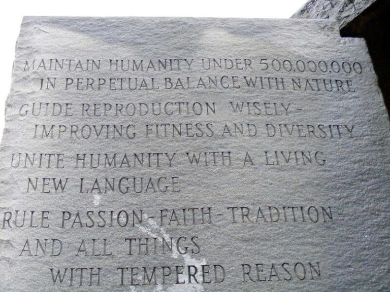 Tekst Georgia Guidestones