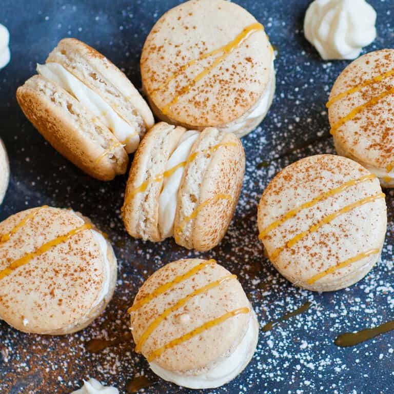 cinnamon macarons recipe with cream cheese filling