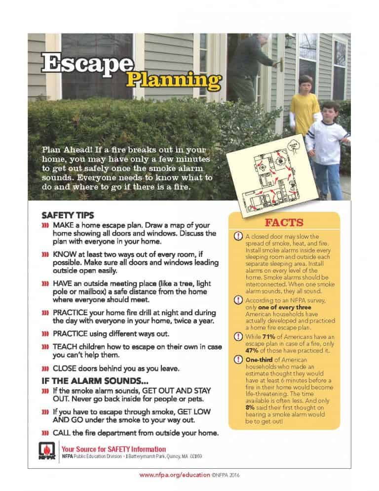 fire escape planning tips
