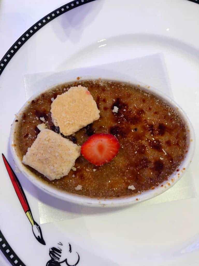 Kahlua Crème Brûlée from the Let the Magic Begin Menu Disney Magic Transatlantic cruise