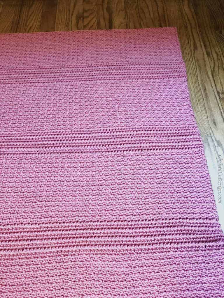 picture of crochet blanket alternating texture free pattern