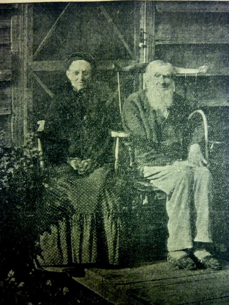 John P. Sergeant and wife Mary Young in 1902, from the Democrat-Advertiser