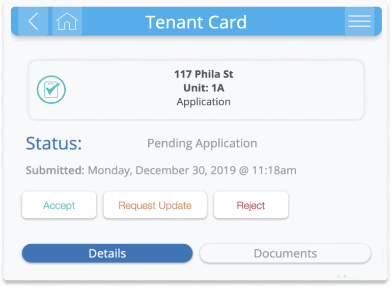 rentredi one click accept reject