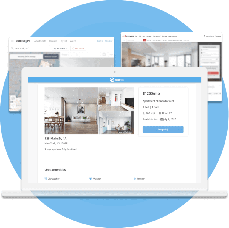 free listings to doorsteps realtor.com and rentredi