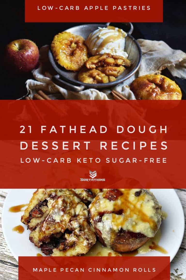 21 Amazing Fathead Dough Dessert Recipes | Low-Carb, Keto, Sugar-Free - Low-Carb Apple Danish & Keto Maple Pecan Cinnamon Danish