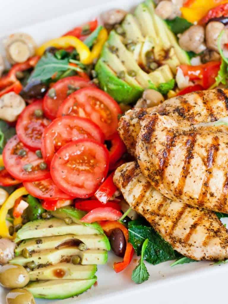 Mediterranean Grilled Chicken Salad Tatyanas Everyday Food