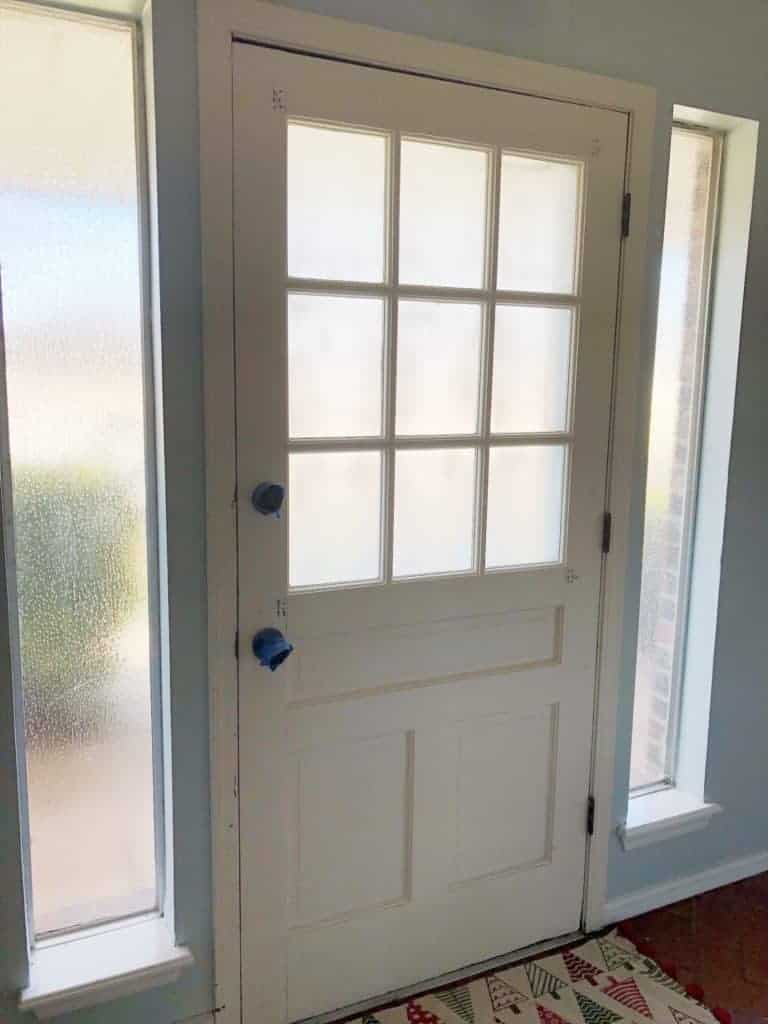 Front Door Makeover With Krylon Frosted Glass This Full Life 5
