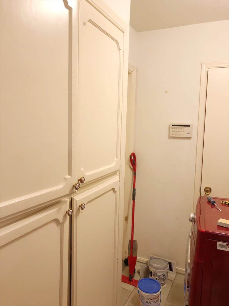 laundry room pantry before
