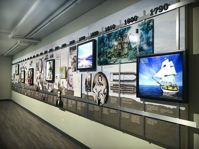 An exhibit at the Northwest African American Museum, one of many activities in Seattle for families